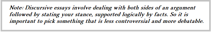 Discursive Essay